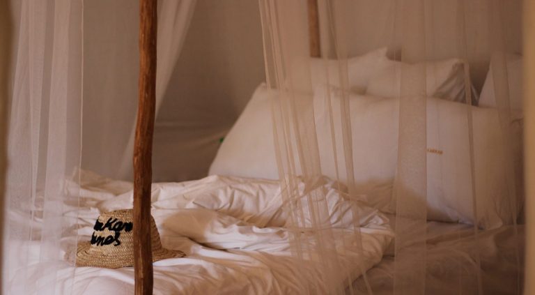 Interior de una Jaima en el campamento Kam Kam Dunes de Merzouga