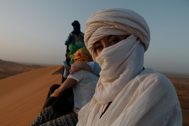 Journey to the desert of the desert Camel ride in the desert